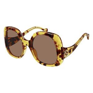 NEW GUCCI SUNGLASSES HAVANA WOMEN EYEWEAR GUCCI